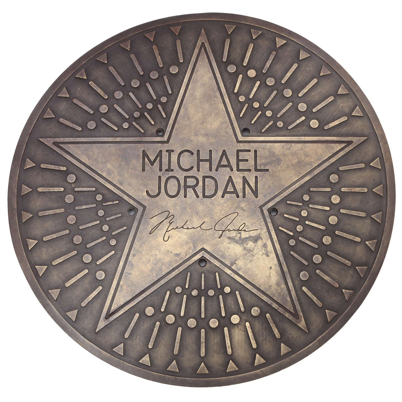 1980s Michael Jordan Bronze Architectural Plaque