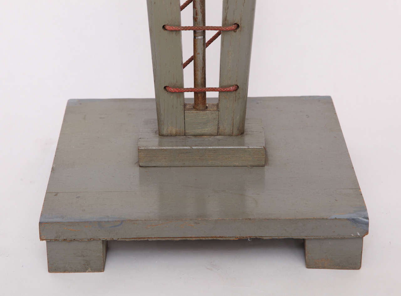Painted 1940s Art Moderne Architectural Floor Lamp