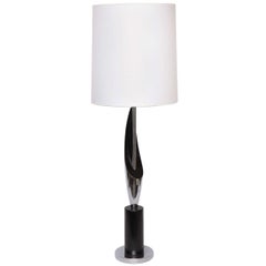  Table Lamp Mid Century Modern Sculptural polished nickel 1960's