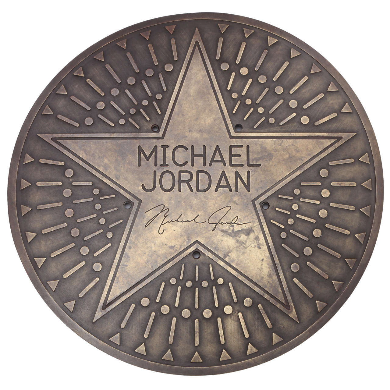 1980s Michael Jordan Bronze Architectural Plaque at 1stDibs