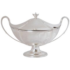 Soupière antique victorienne en argent