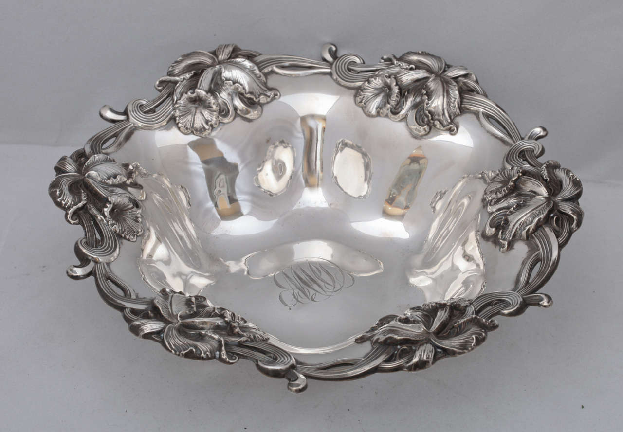 Art Nouveau Sterling Silver Centerpiece or Serving Bowl 1