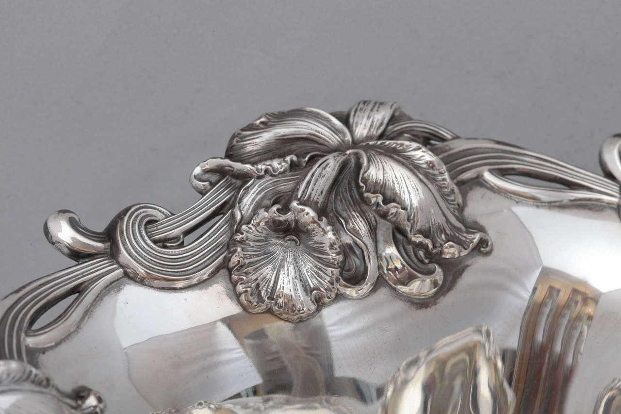 Art Nouveau Sterling Silver Centerpiece or Serving Bowl 3
