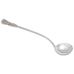 Irish Georgian Sterling Silver Soup or Punch Ladle