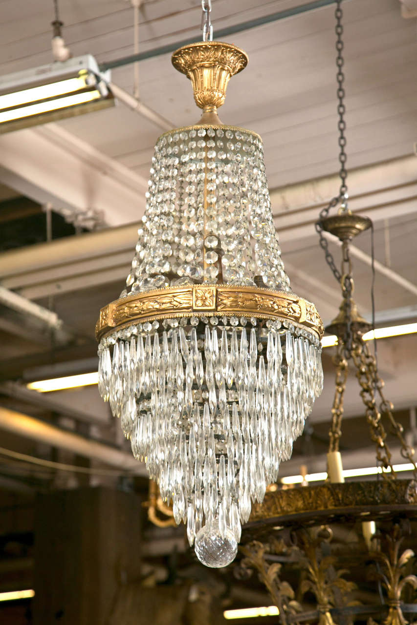 Antique Crystal Chandelier from "Strand Theater", NYC