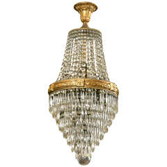Antique Crystal Chandelier from "Strand Theater", NYC
