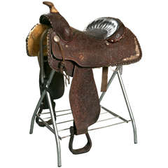 Vintage Show Saddle with Stand - Billy Cook Signature