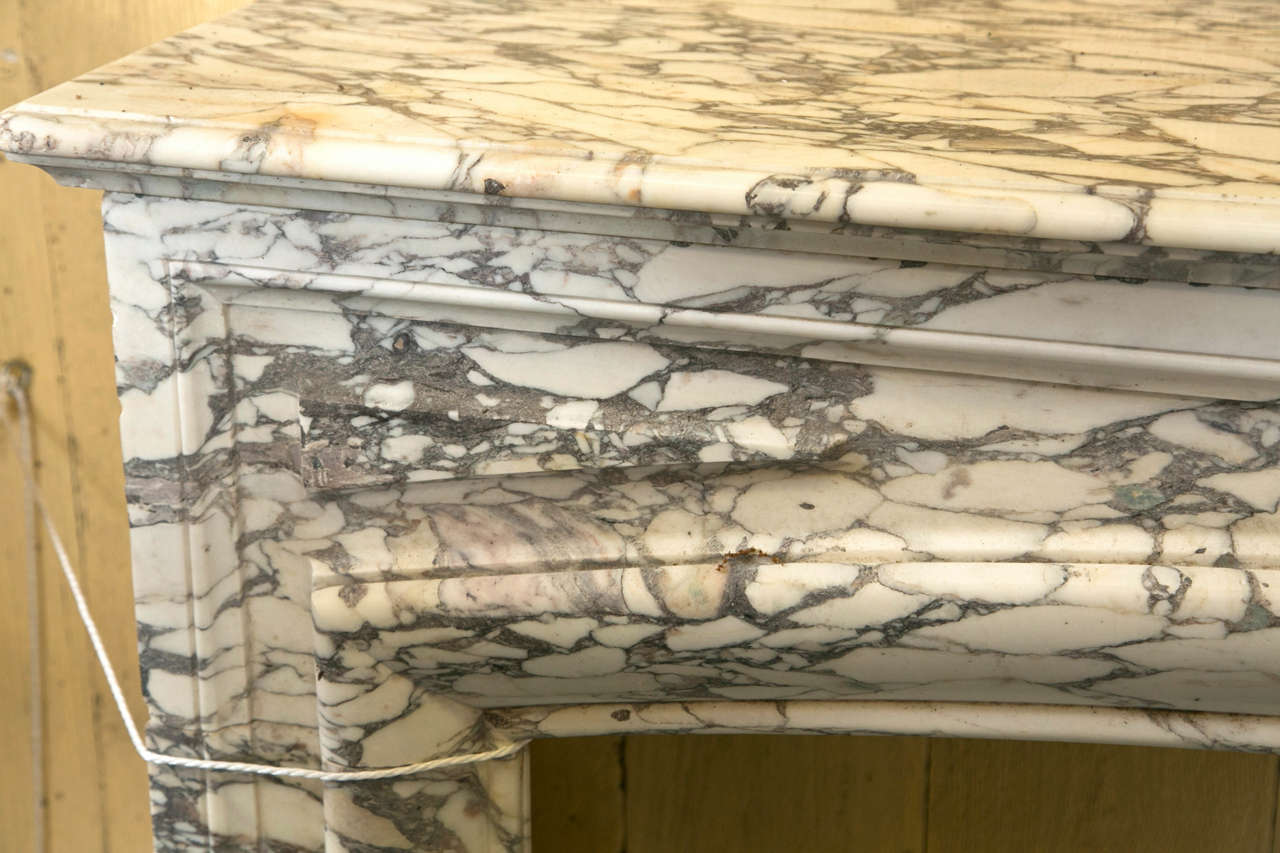 Antique French Louis XVI Style Marble Mantel 3