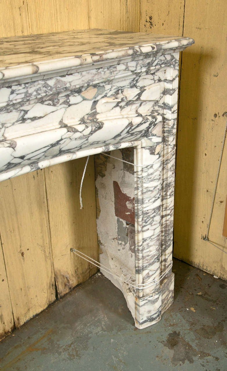 20th Century Antique French Louis XVI Style Marble Mantel