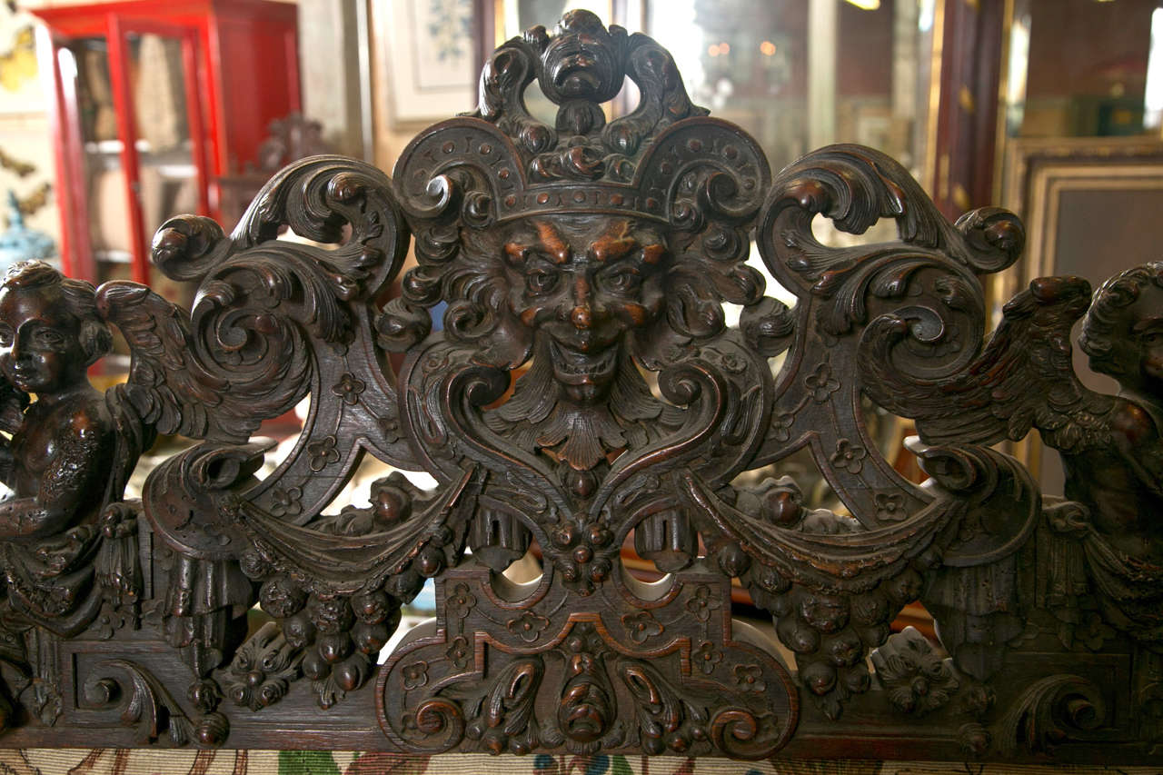 Antique Oversized Carved Medieval Throne Chair at 1stDibs antique