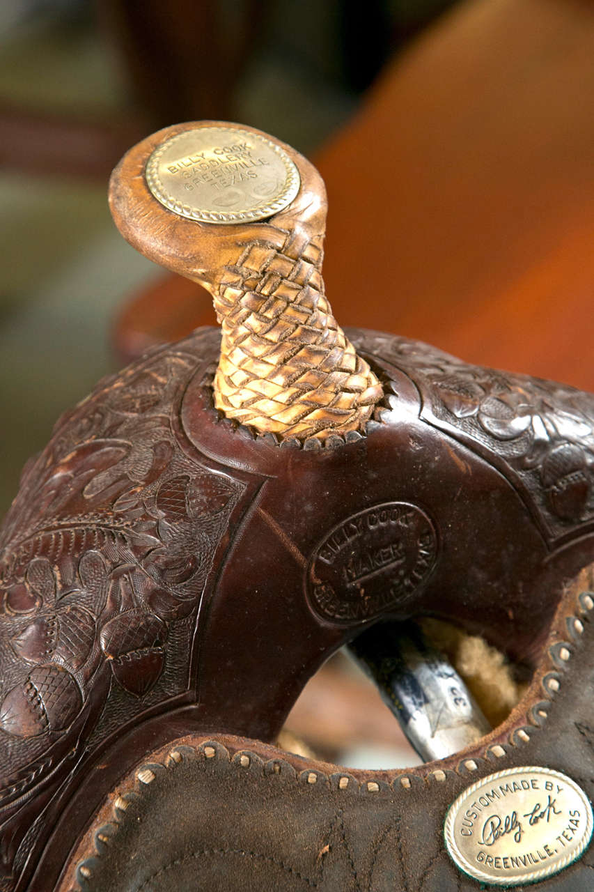 Show Saddle with Stand - Billy Cook Signature For Sale at ...