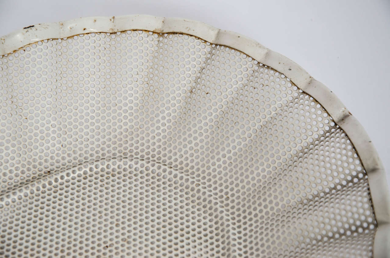 Mid-Century Modern Rare Steel Bread Basket by Mathieu Matégot