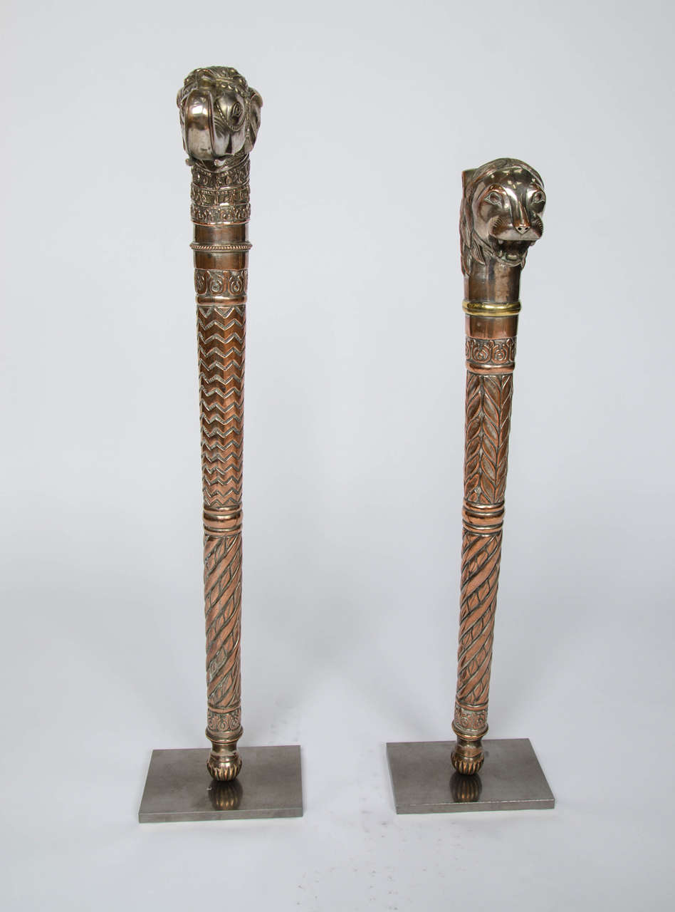 19th Century Two Gondoliers Sceptres