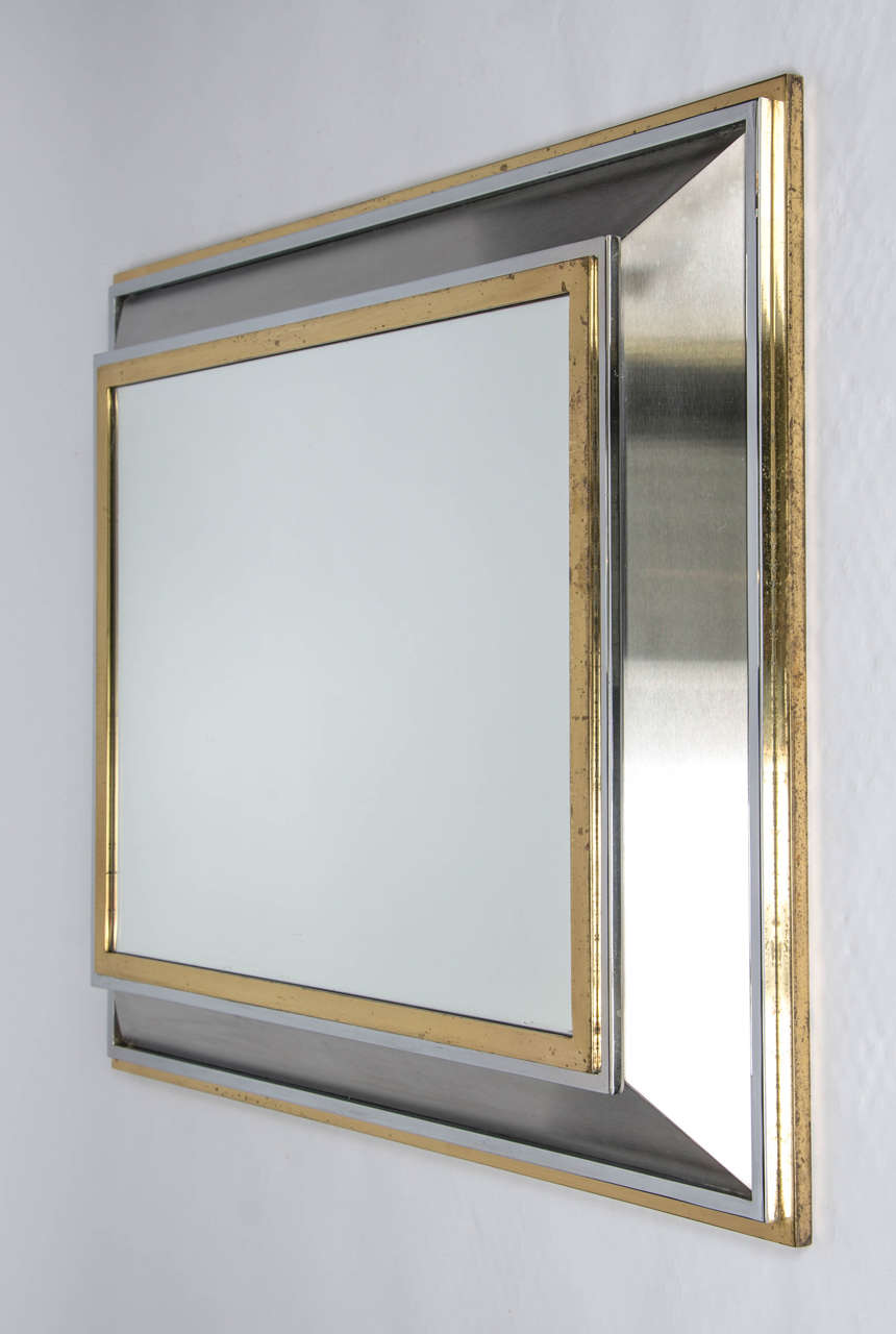 Maison Jansen Cushion Mirror In Excellent Condition In Henley-on Thames, Oxfordshire