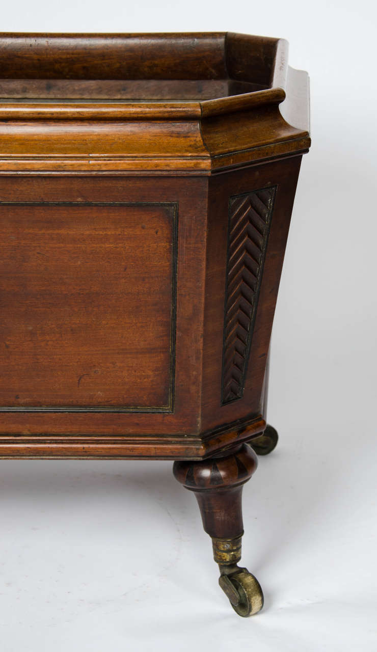 Regency mahogany cellarette 1