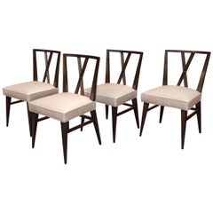 Set of Four Tommi Parzinger Dining Chairs