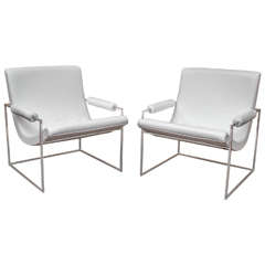 Milo Baughman Scoop Lounge Chairs