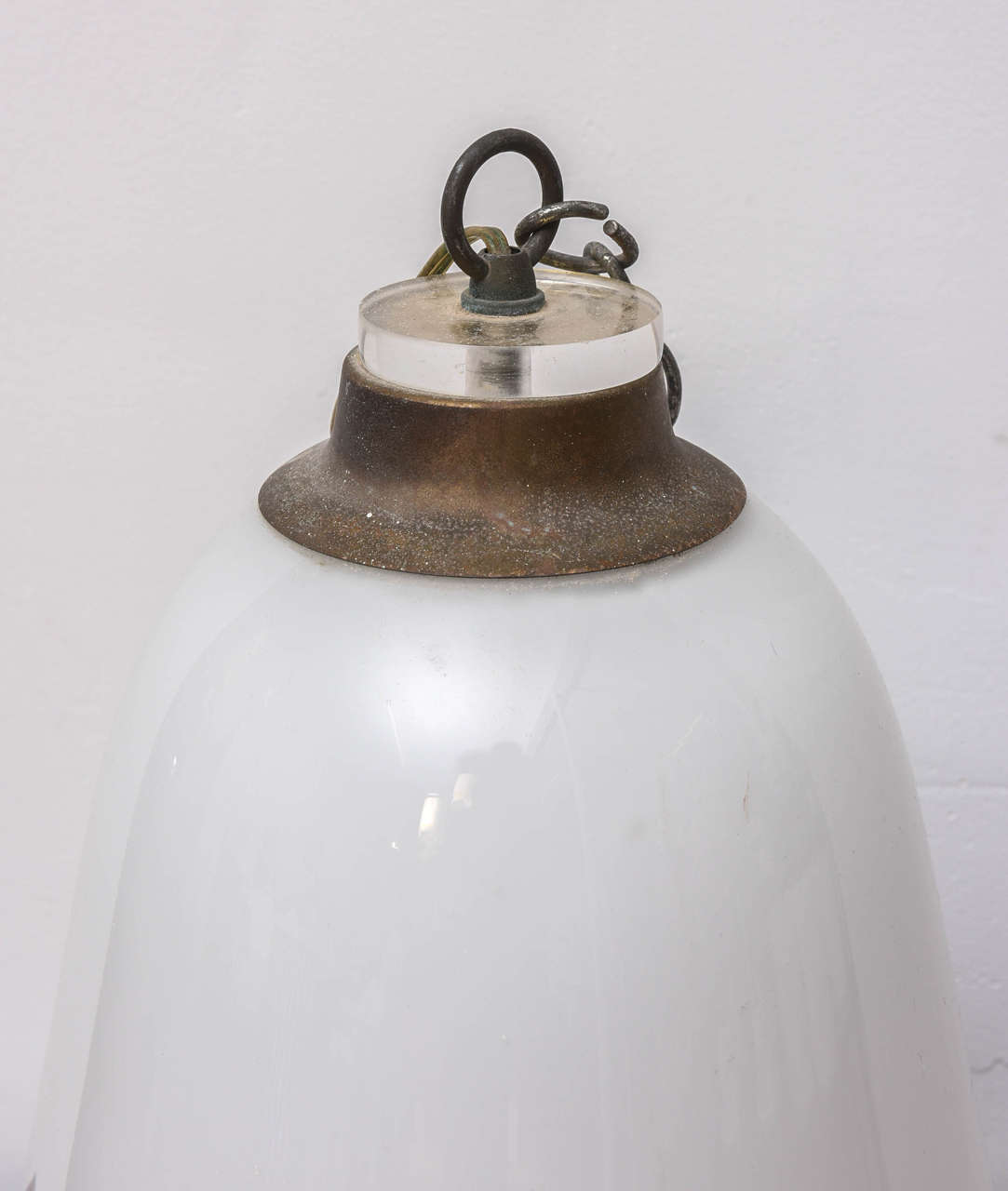 Italian Murano Vintage Overhead Bank Lamp from 1940s Italy
