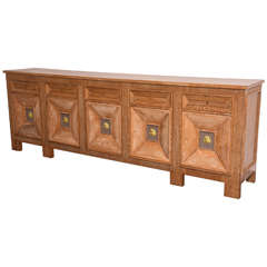 French Cerused Oak Art Deco Sideboard