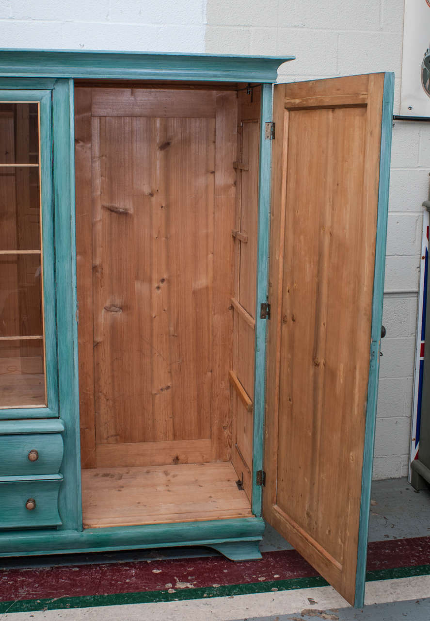 20th Century Pine Three-Door Armoire