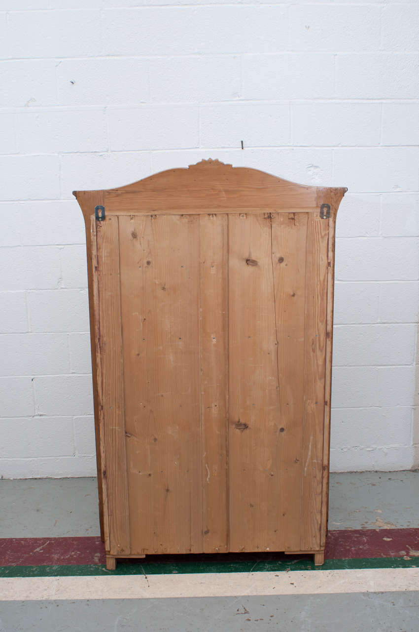 Pine Glazed Wall Cupboard 2