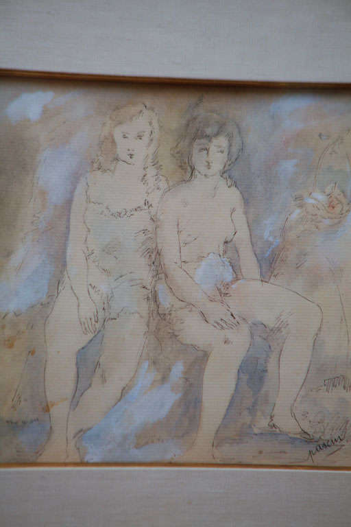 French Signed Drawing by Jules Pascin