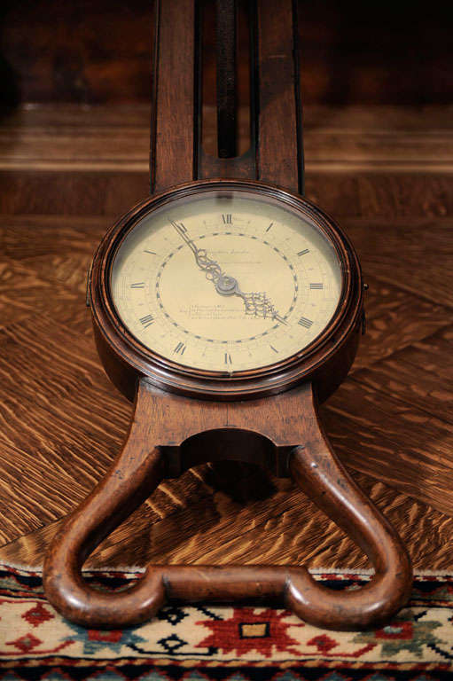 18th Century and Earlier A Mahogany and Brass Waywiser, the dial signed Troughton, London