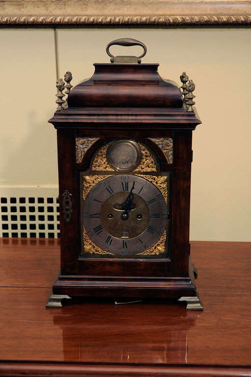 English A George II Fruitwood Bracket Clock For Sale