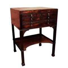 George III. mahogany Beau Brummel dressing table Ca. 1760