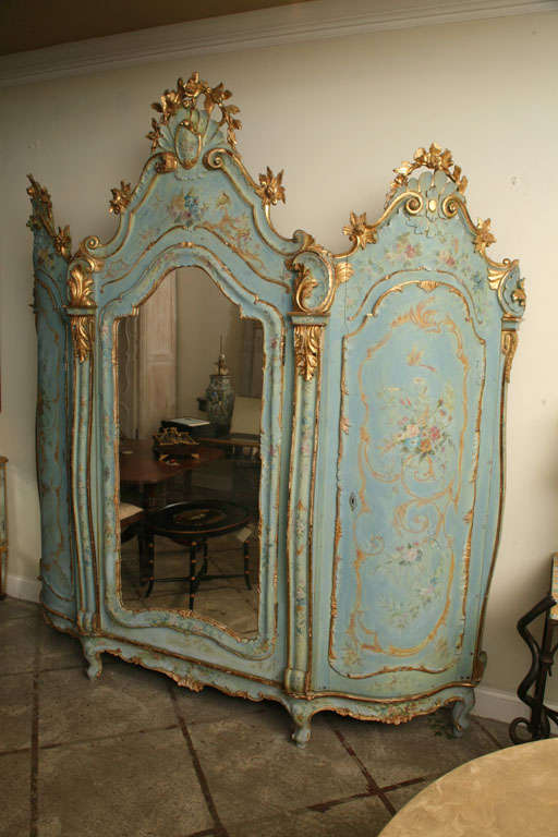 19th Century Painted Armoire at 1stDibs