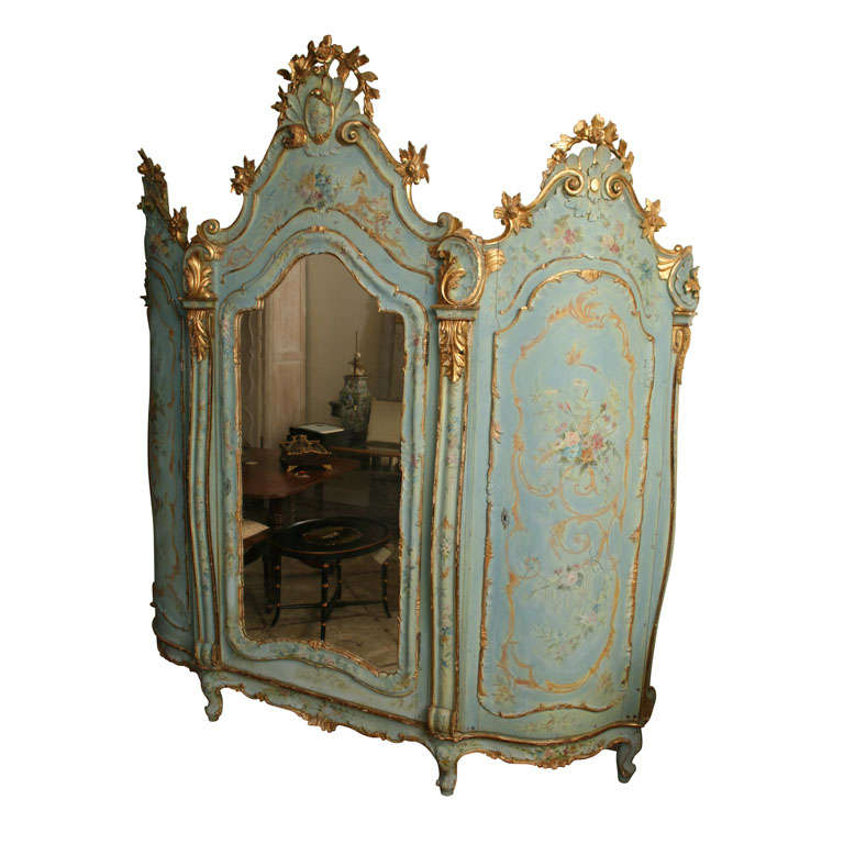 19th Century Painted Armoire at 1stDibs