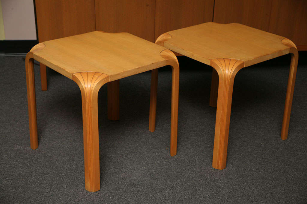 Alvar Aalto Fan Leg Tables Benches