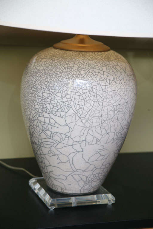 Fine Marc Ward Rakú Pottery Table Lamps at 1stDibs