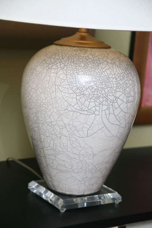 Fine Marc Ward Rakú Pottery Table Lamps at 1stDibs