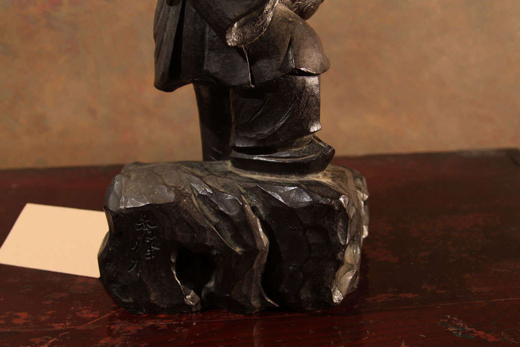 Japanese Cast Bronze Statue of Ebisu, Shinto God of Prosperity 4