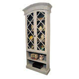 Painted Glass Front Cabinet