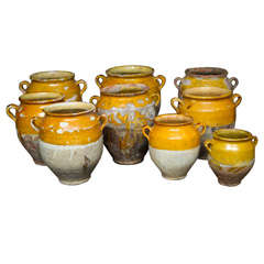 Fine Collection of Antique Confit Pots
