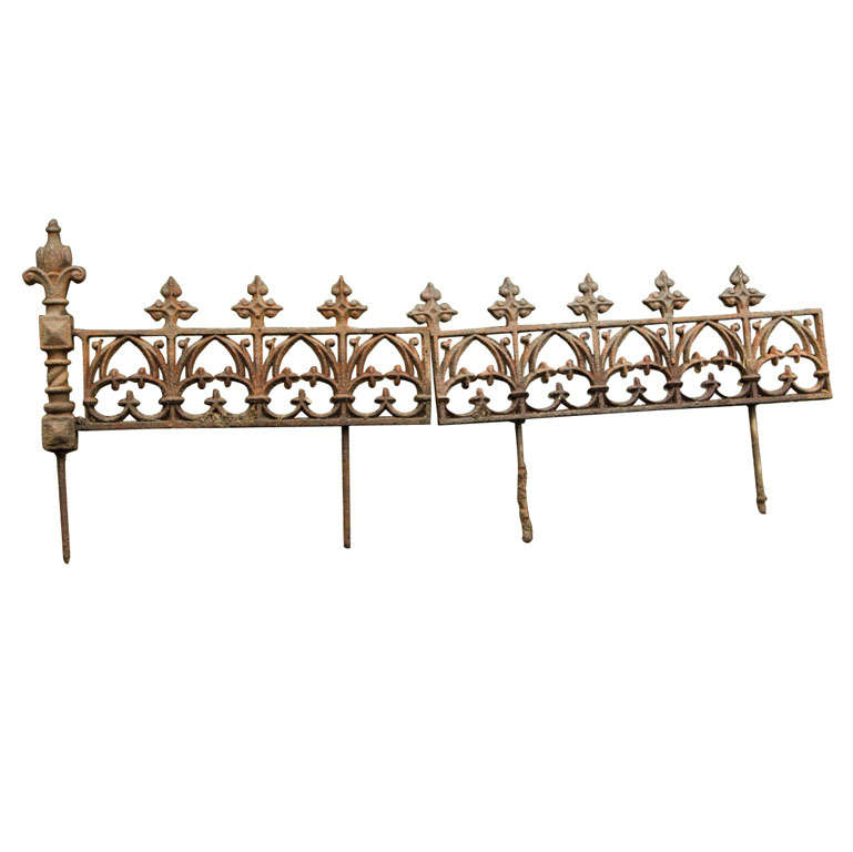 19th C Cast Iron Garden Edging