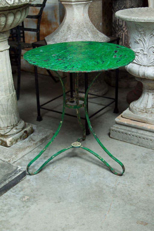 Charming French Café Bistro Table at 1stdibs