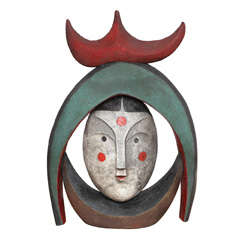 "Harlequeen" Ceramic Sculpture by Jean-Paul Bonnet 3