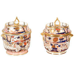 A Near Pair of Early 19th Century Imari Pattern  Fruit Coolers