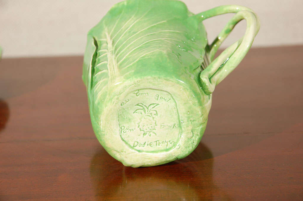 Dodie Thayer Cabbage Leaf Cup and Saucer 1