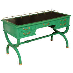 Vintage Lather top desk