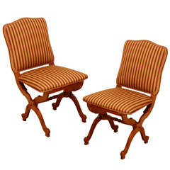 pair of folding side chairs from YSL estate