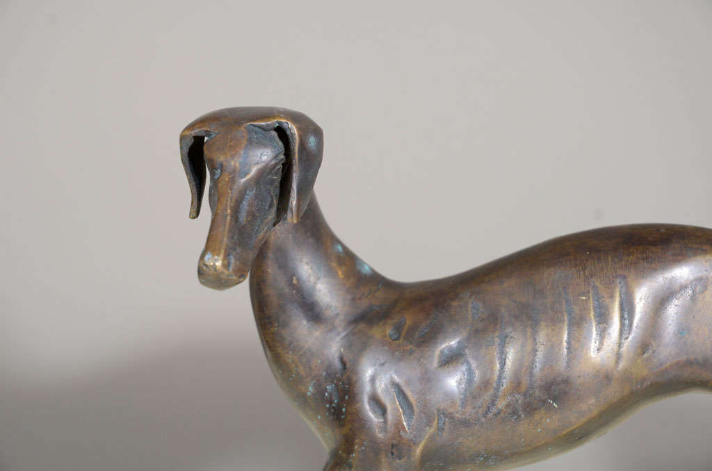 Bronze Greyhound Statue 2