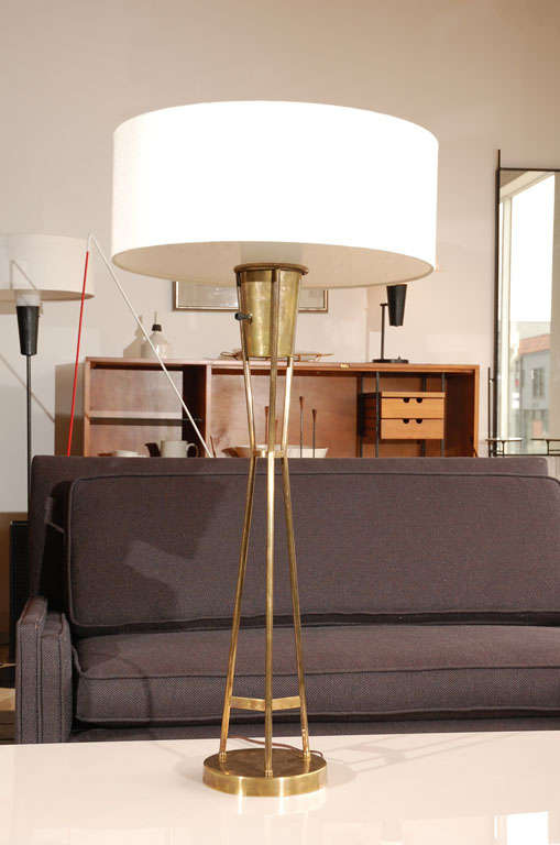 Brass Paul McCobb Table Lamp by Excelsior Art Studio
