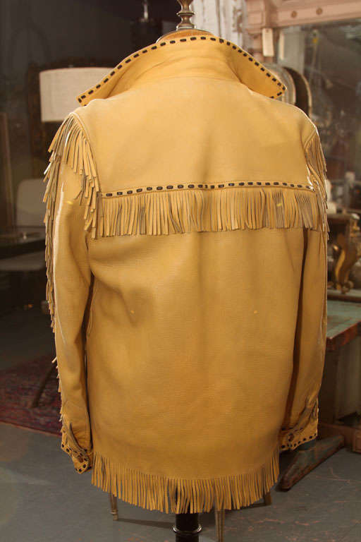 Mid-20th Century fringed deerskin jacket