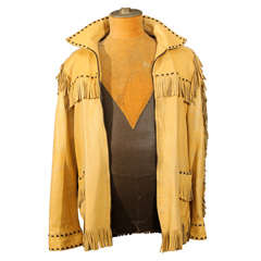 fringed deerskin jacket