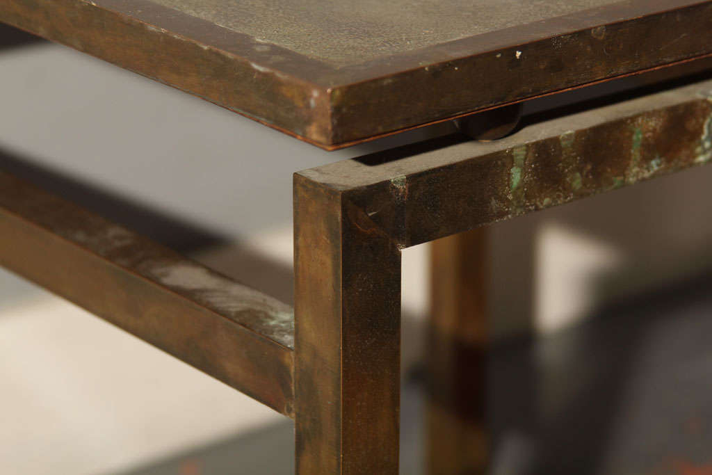 Mid-20th Century Unsigned LaVerne Side Table