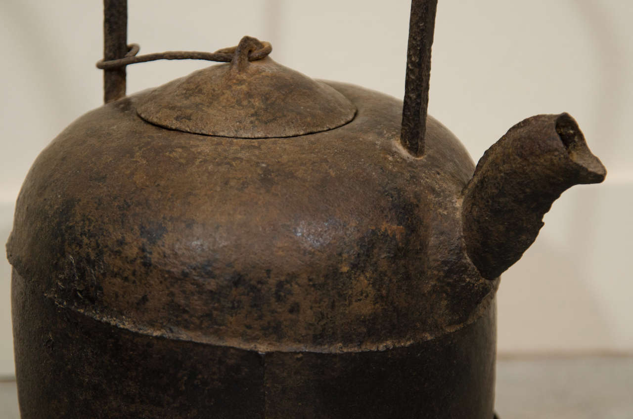 18th Century and Earlier 18th Century Chinese Cast Iron Teapot